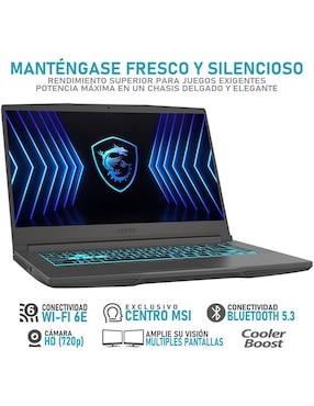 Laptop gamer Msi Thin A15 15.6 pulgadas Full HD AMD Ryzen 5 NVIDIA GeForce RTX 3050 16 GB RAM 512 GB SSD
