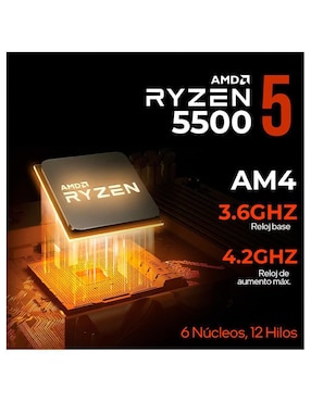 Computadora gamer Xtreme PC Gaming XTPCR516GB3050MDB 23.8 pulgadas Full HD AMD Ryzen 5 NVIDIA GeForce RTX 3050 16 GB RAM 1 TB SSD