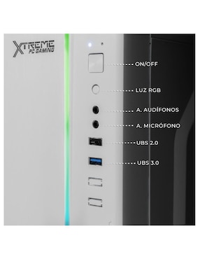 Computadora gamer Xtreme Pc Gaming XTPCR516GBVEGA7UW Full HD AMD Ryzen 5 AMD Radeon Graphics 16 GB RAM 500 GB SSD