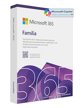 Microsoft 365 Familia Office Microsoft para 6 usuarios