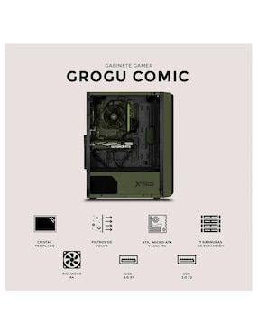 Gabinete Xtreme Pc Gaming Grogu Comic Edition
