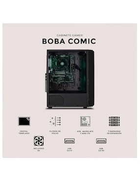 Gabinete Xtreme Pc Gaming Boba Comic Edition