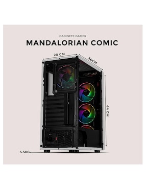 Gabinete Xtreme Pc Gaming Mandalorian Comic