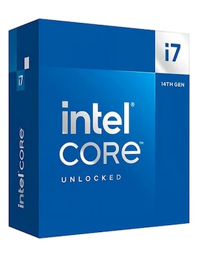 Procesador Intel i7 14700k con 20 núcleos