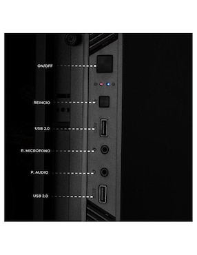 Computadora gamer Xtreme Pc Gaming XTACR316GBRENOIRMPB 23.8 pulgadas Full HD AMD Ryzen 3 AMD Radeon Graphics 16 GB RAM 500 GB SSD