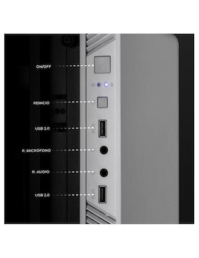 Computadora gamer Xtreme PC Gaming XTACR316GBRENOIRMPW 23.8 pulgadas Full HD AMD Ryzen 3 AMD Radeon Graphics 16 GB RAM 500 GB SSD