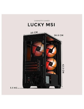 Gabinete Xtreme PC Gaming Lucky Msi Edition