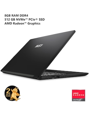 Laptop Msi 14 pulgadas Full HD AMD Ryzen 5 AMD Radeon 8 GB RAM 512 GB SSD
