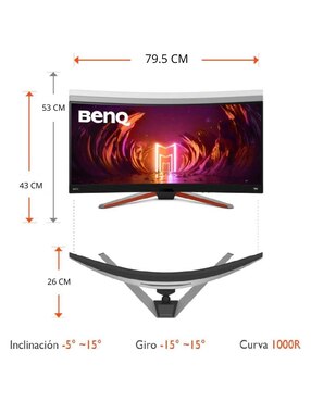 Monitor gamer Benq standard QHD 34 pulgadas EX3410R
