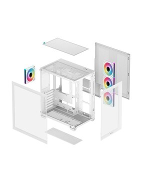 Gabinete Deepcool CG530 4F WH ARGB