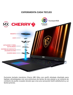 Laptop MSI Titan 18 Hx AI a2xwjg-256mx 18 pulgadas UHD+ Intel Core Ultra 9 NVIDIA GeForce RTX 5090 64 GB RAM 4 TB SSD