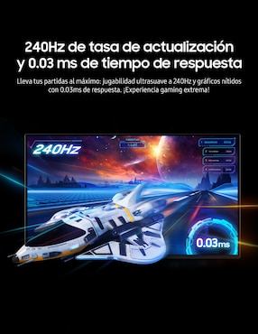Monitor gamer Samsung standard 4K 32 pulgadas LS32FG810SLXZX