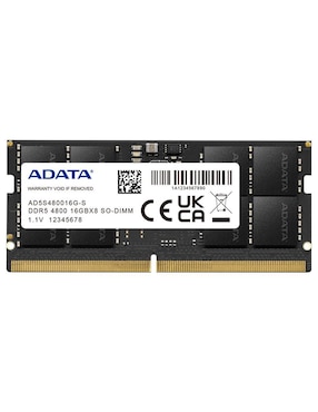 Memoria RAM SODIMM DDR Adata 16 GB AD5S480016G-S