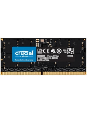 Memoria RAM SODIMM DDR5 Crucial 16 GB CT16G56C46S5