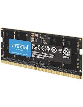 Memoria RAM SODIMM DDR5 Crucial 16 GB CT16G56C46S5