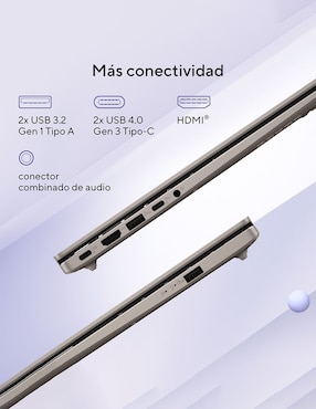 Laptop Asus X1407QA-LY045W 14 pulgadas WUXGA Snapdragon X Qualcomm Adreno 16 GB RAM 512 GB SSD