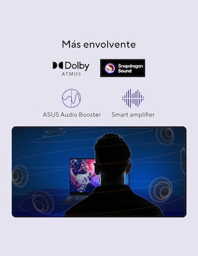Laptop Asus X1407QA-LY045W 14 pulgadas WUXGA Snapdragon X Qualcomm Adreno 16 GB RAM 512 GB SSD