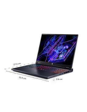 Laptop gamer Acer Predator Helios Neo 16 ai 16 pulgadas wqxga Intel Core Ultra 9 NVIDIA Geforce RTX 5070 32 GB RAM 1 TB SSD