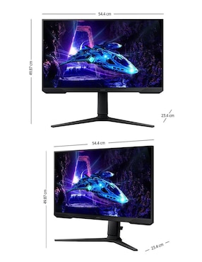 Monitor gamer Samsung standard full HD 24 pulgadas LS24DG300ELXZX