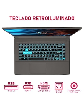 Laptop gamer MSI Thin 15 15.6 pulgadas Full HD Intel Core i5 NVIDIA GeForce RTX 4050 16 GB RAM 1.4 TB SSD