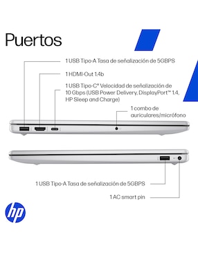 Laptop Hp Omnibook 3 15.6 pulgadas Full HD AMD Ryzen AI 5 340 AMD Radeon 16 GB RAM 512 GB SSD