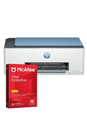 Multifuncional Hp Smart Tank 525 + Antivirus digital Mcafee Total Protection de inyección de tinta alámbrica a color