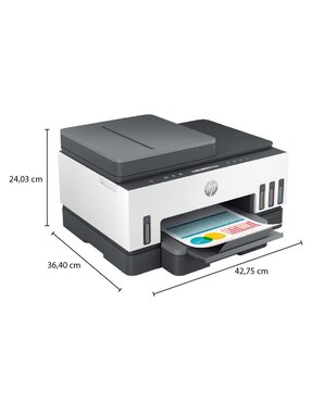 Multifuncional Hp Smart Tank 750 + Antivirus Mcafee total protection digital de inyección de tinta inalámbrica a color