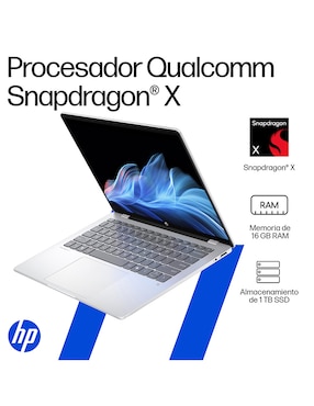 Laptop HP Omnibook 5 14-HE0000LA 14 pulgadas 2K Snapdragon X Qualcomm Adreno 16 GB RAM 512 GB SSD