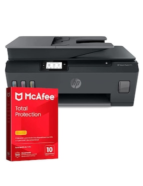 Multifuncional Hp Smart Tank 615 + Antivirus Mcafee Total Protection de inyección de tinta inalámbrica a color