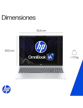 Laptop Hp Omnibook 5 16-af1050la 16 pulgadas 2K Intel Core Ultra 5 225U Integradas 16 GB RAM 1 TB SSD