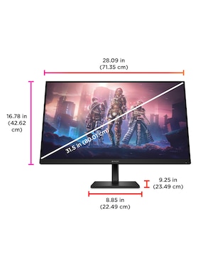 Monitor gamer Hp Omen 32q XDR QHD 32 pulgadas 780K0AA