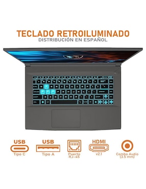 Laptop gamer Msi Thin A15 15.6 pulgadas Full HD AMD Ryzen 5 NVIDIA GeForce RTX 3050 24 GB RAM 512 GB SSD