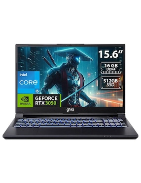 Laptop gamer Ghia lb16gi5 15.6 pulgadas Full HD Intel core i5 Nvidia Geforce RTX 3050 16 GB RAM 512 GB SSD