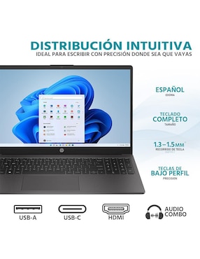 Laptop HP 250 G10 15.6 pulgadas HD Intel Core i3 Intel UHD 16 GB RAM 256 GB SSD