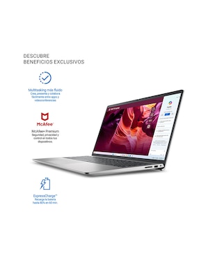 Laptop Thin & Light Dell DC15255 15.6 pulgadas Full HD AMD Ryzen 5 Integradas 8 GB RAM 512 GB SSD