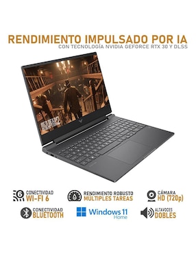Laptop gamer Hp Victus 15.6 pulgadas Full HD Intel Core i5 NVIDIA GeForce RTX 3050 8 GB RAM 512 GB SSD