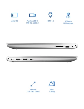 Laptop thin & light Dell DC15250 15.6 pulgadas Full HD Intel Core i5 Intel UHD 16 GB RAM 512 GB SSD