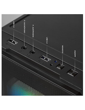 Computadora gamer Xtreme Pc Gaming XTACR732GBVEGA7MDPMB 23.8 pulgadas Full HD AMD Ryzen 7 AMD Radeon Graphics 32 GB RAM 1 TB SSD