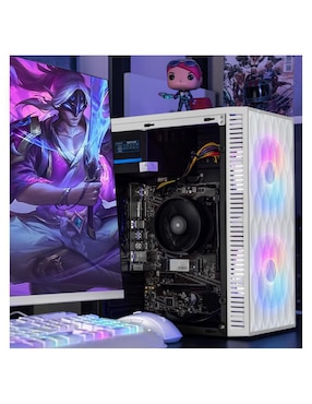 Computadora gamer Xtreme Pc Gaming XTACR516GBVEGA7MFW 23.8 pulgadas Full HD AMD Ryzen 5 AMD Radeon Graphics 16 GB RAM 500 GB SSD