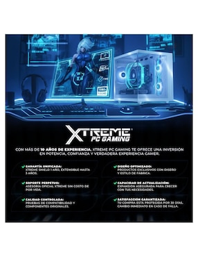 Computadora gamer Xtreme Pc Gaming XTACR516GBVEGA7MFW 23.8 pulgadas Full HD AMD Ryzen 5 AMD Radeon Graphics 16 GB RAM 500 GB SSD