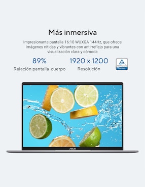 Laptop thin & light Asus Vivobook S14 14 pulgadas WQXGA Snapdragon X Qualcomm Adreno 16 GB RAM 512 GB SSD