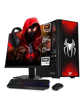 Computadora gamer Xtreme Pc Gaming XTPCR732GB5060MSM2 27 pulgadas Full HD AMD Ryzen 7 AMD Radeon RX 7600 16 GB RAM 1 TB SSD