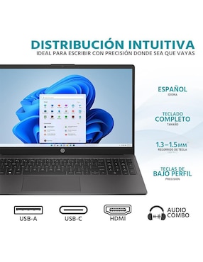 Laptop Hp 255 G10 15.6 pulgadas hd intel core i3 intel uhd 16 gb ram 512 gb ssd