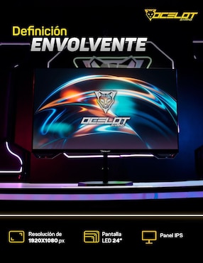 Monitor gamer Ocelot omp24 IPS Full HD 23.8 pulgadas omp24
