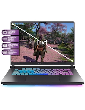 Laptop gamer Asus Rog Strix G16 16 pulgadas Full HD+ Intel Core i9 NVIDIA Geforce RTX 5060 16 GB RAM 1 TB SSD