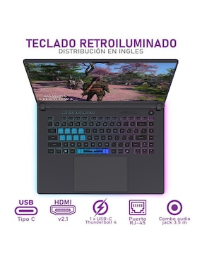 Laptop gamer Asus Rog Strix G16 16 pulgadas Full HD+ Intel Core i9 NVIDIA Geforce RTX 5060 16 GB RAM 1 TB SSD