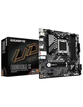 Tarjeta madre Gigabyte B650M K compatible con procesador