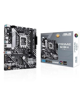 Tarjeta madre Asus Prime h610m-a-csm compatible con procesador Intel