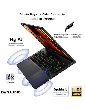 Laptop gamer MSI Stealth A16 AI+ A3XWFG-020MX 16 pulgadas QHD+ AMD Ryzen AI 9 HX 370 NVIDIA GeForce RTX 5060 32 GB RAM 1 TB SSD