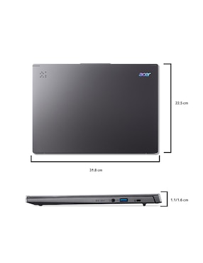 Laptop thin & light touch Acer Aspire 14 ai 14 pulgadas wuxga intel core ultra 7 256V intel arc 16 GB RAM 1 tb ssd